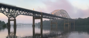 Picture of bridge across the Susquehanna at dawn